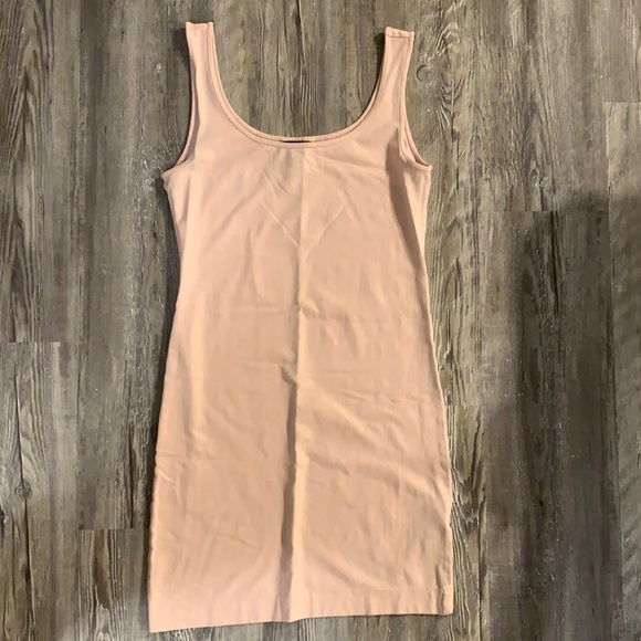 Pink tank top mini body con dress H&M basics - Picture 3 of 5